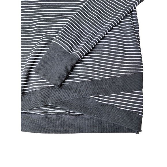 Danskin Black and White Sweatshirt with Ribbed Trim - Picture 4 of 6